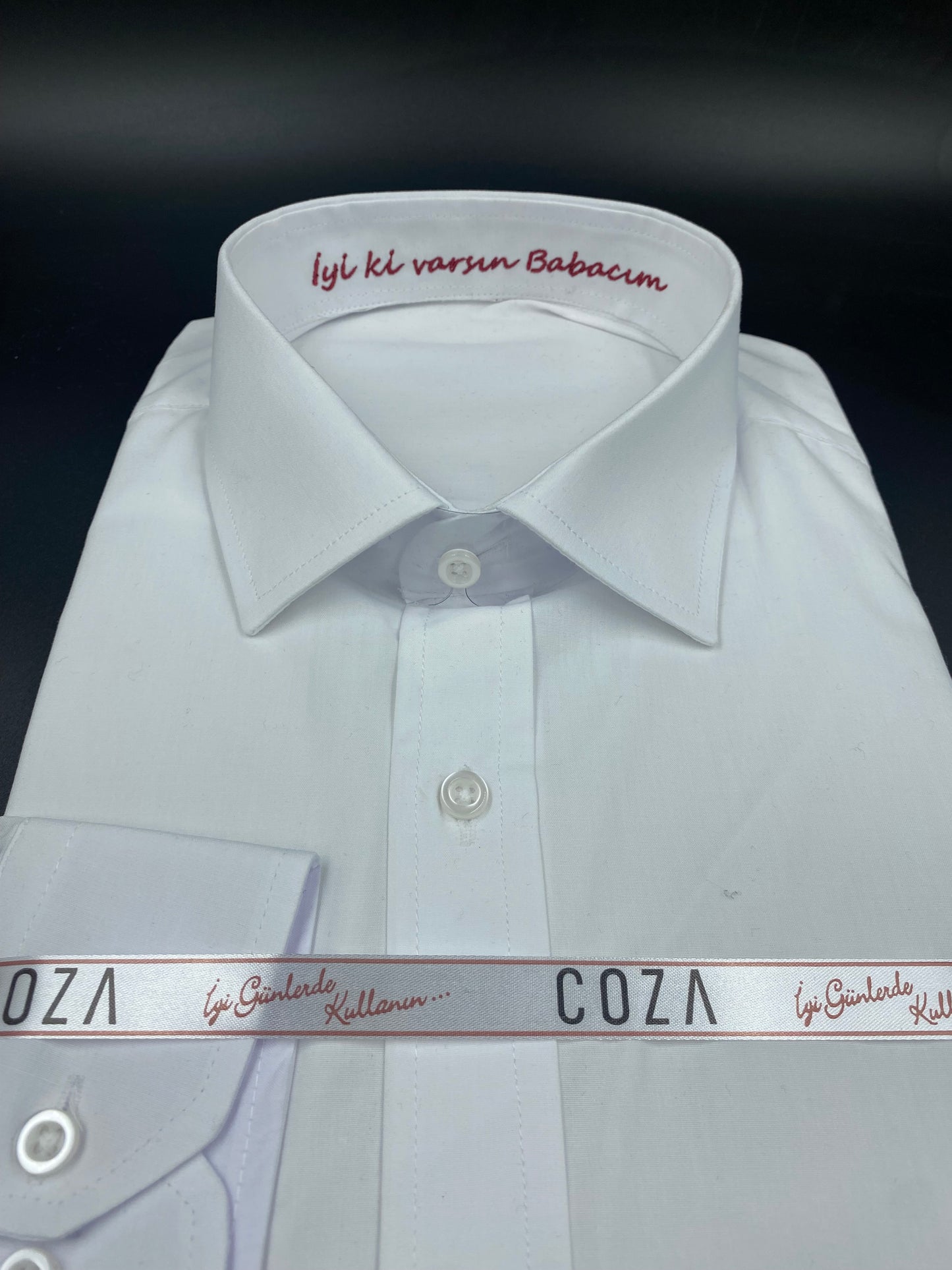 Babalar Gününe Özel Nakışlı Hatıra Gömleği