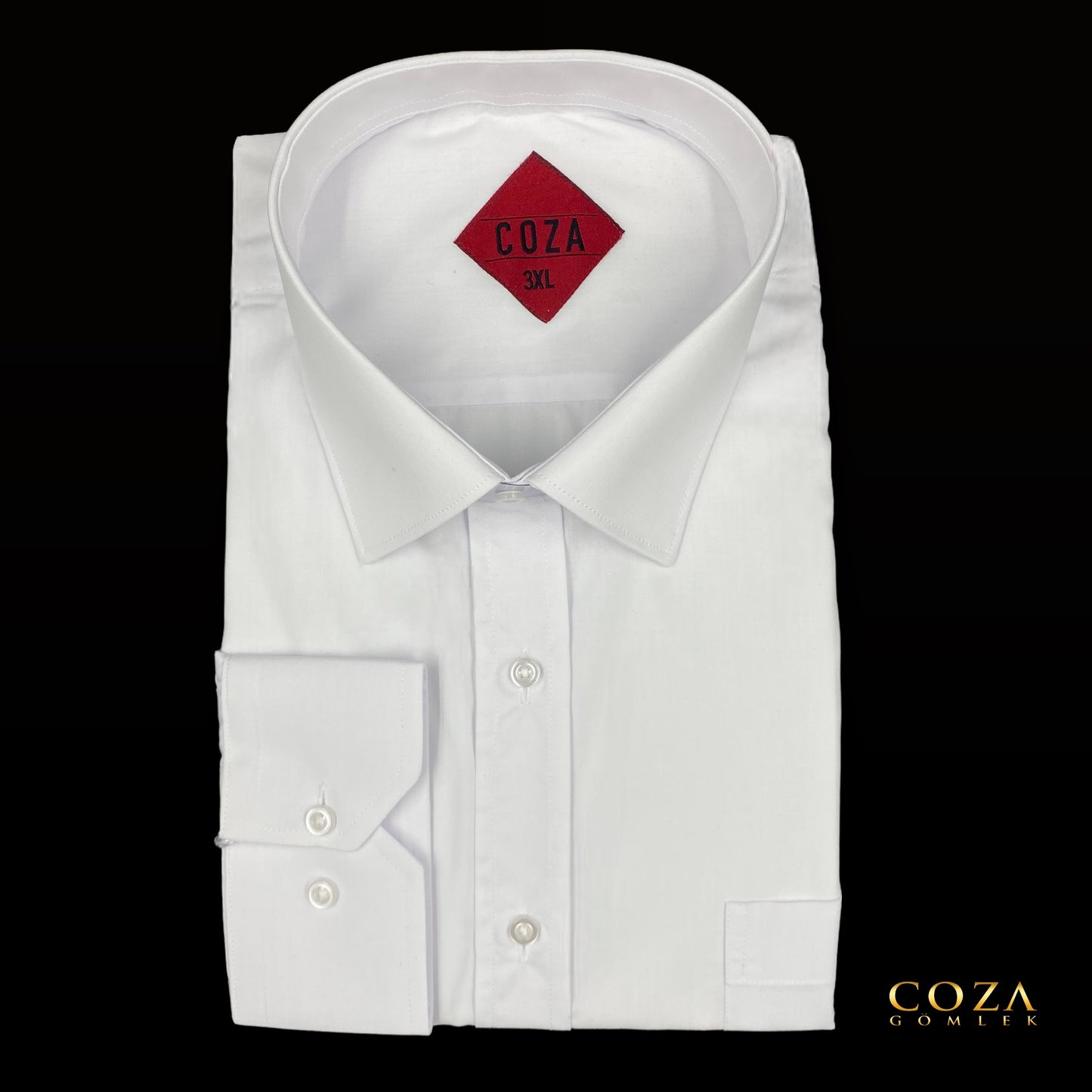 Büyük Beden Beyaz Gömlek